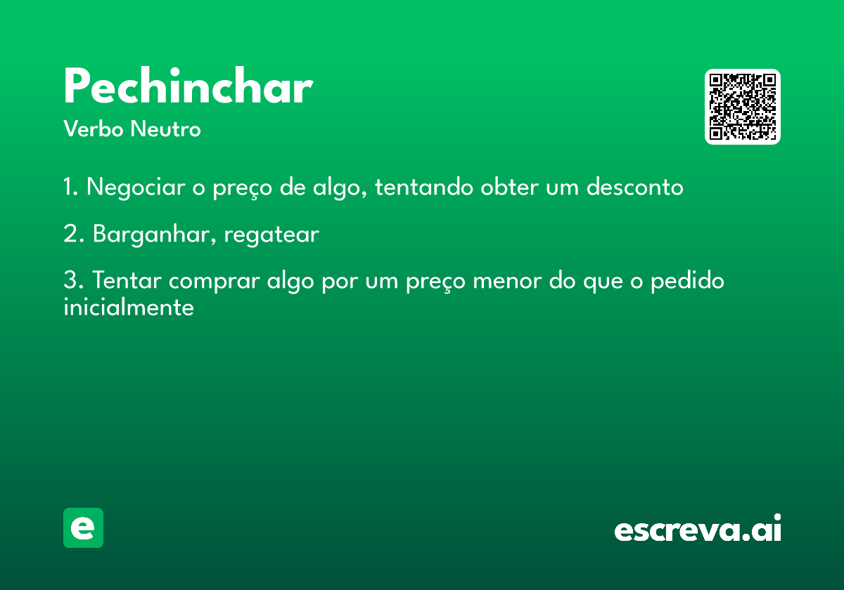 pechinchar