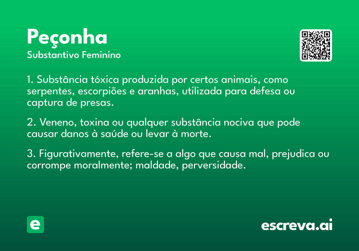 peçonha