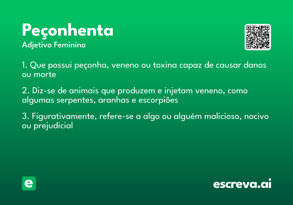 peçonhenta