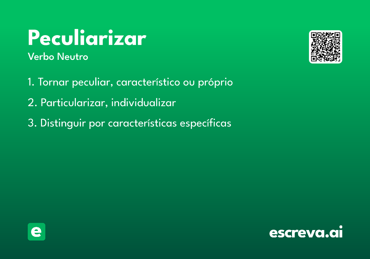 peculiarizar