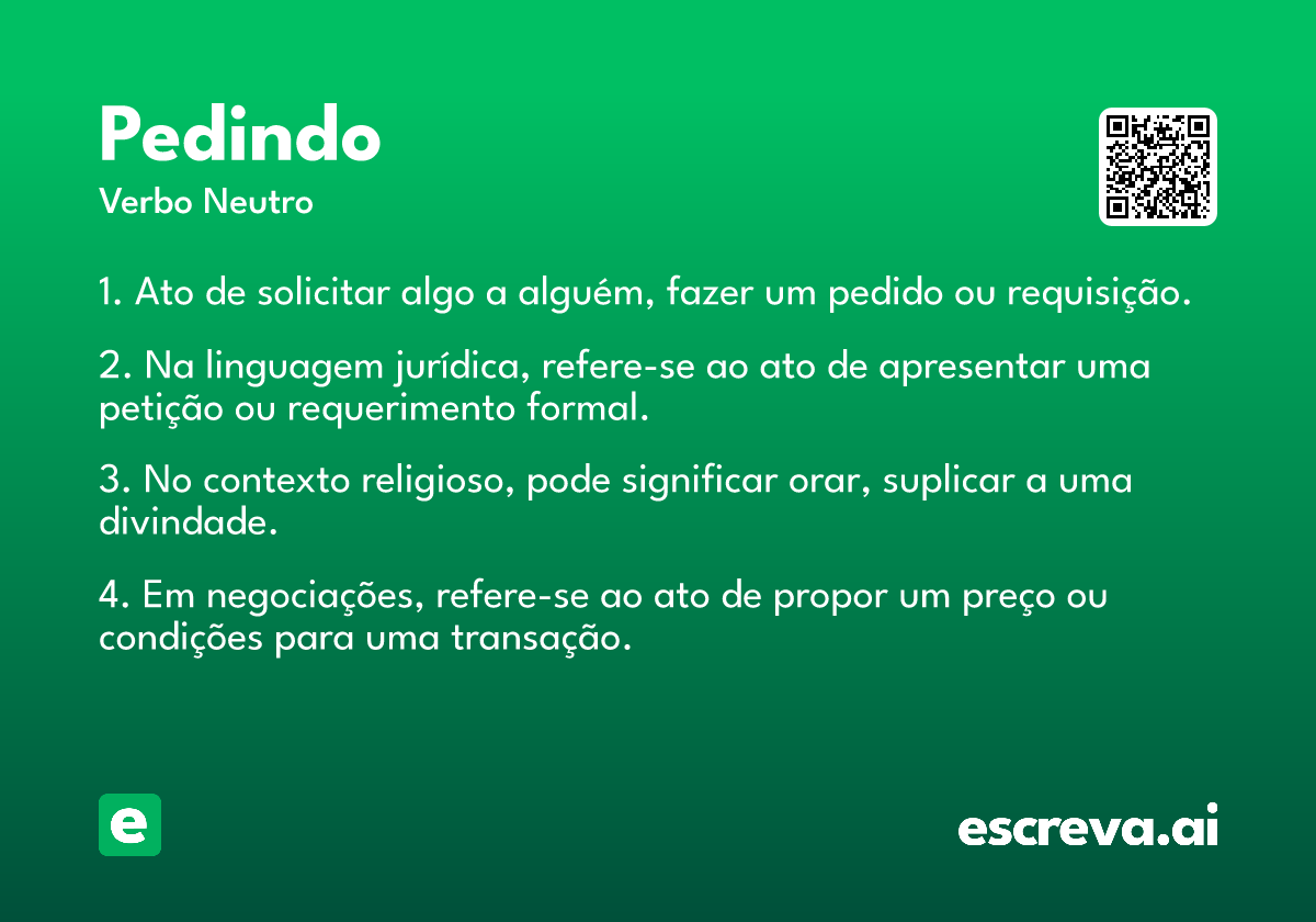 pedindo