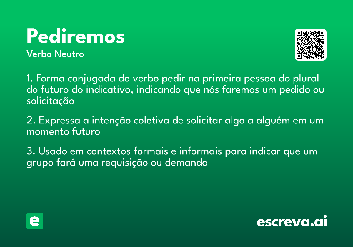 pediremos