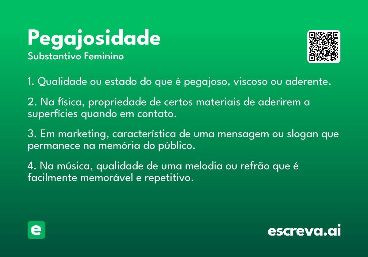pegajosidade