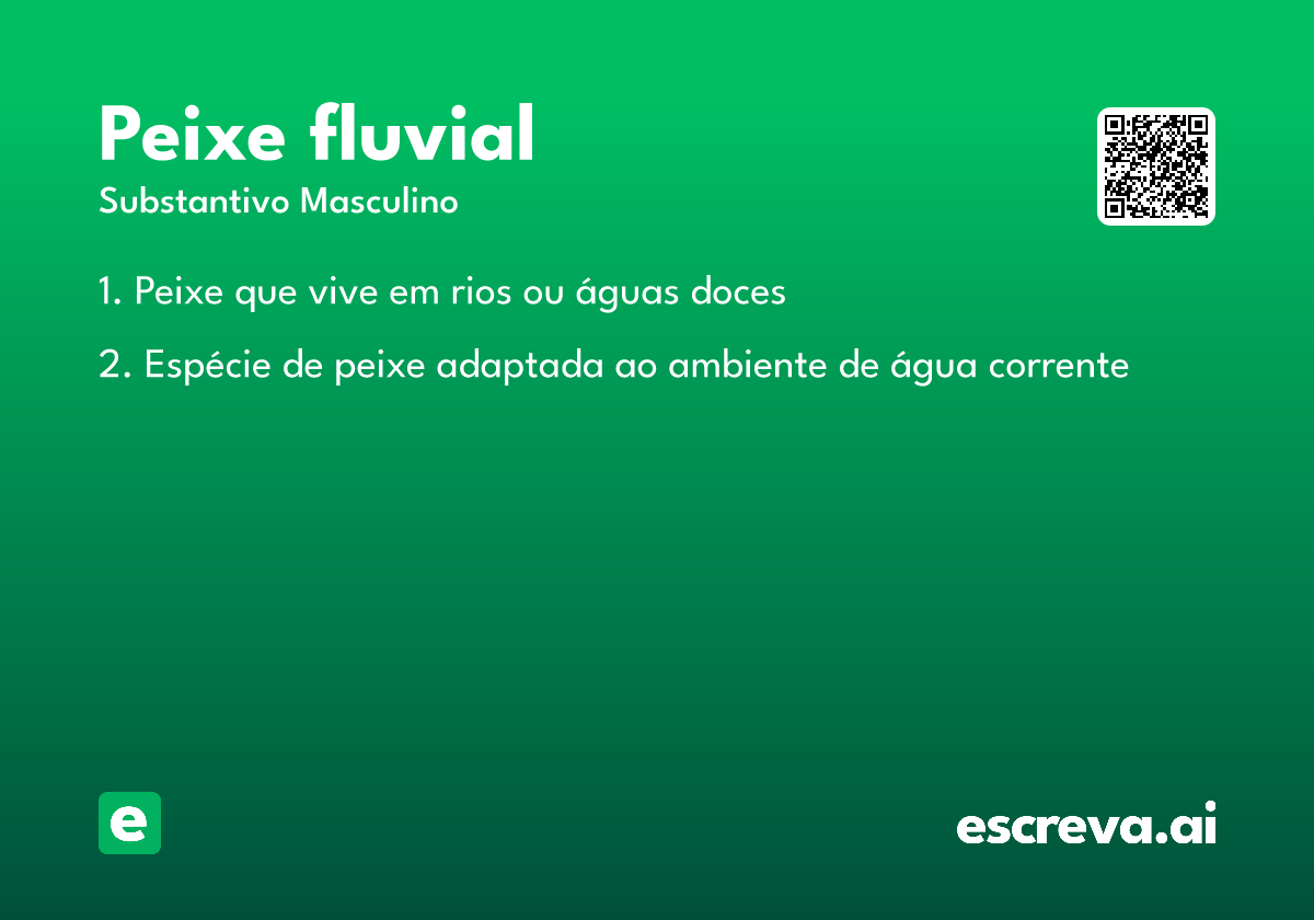peixe fluvial