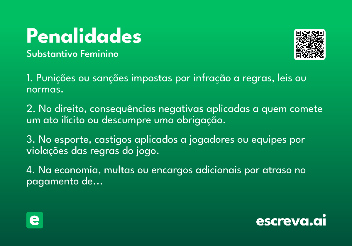 penalidades