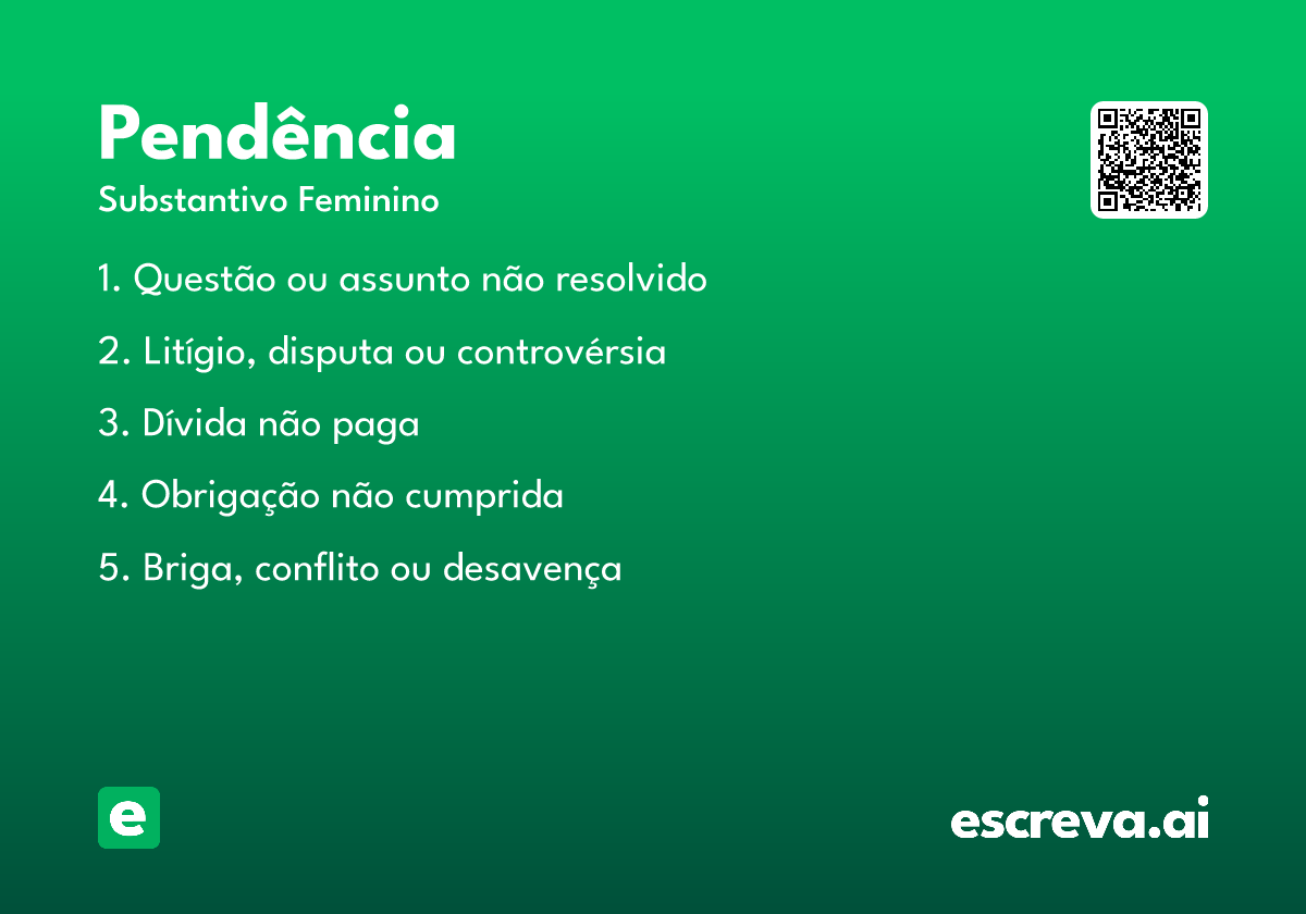 pendência
