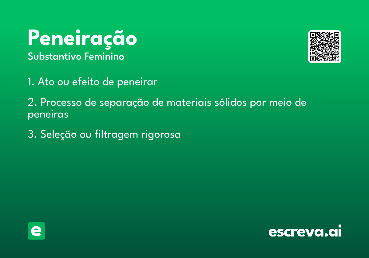 peneiração