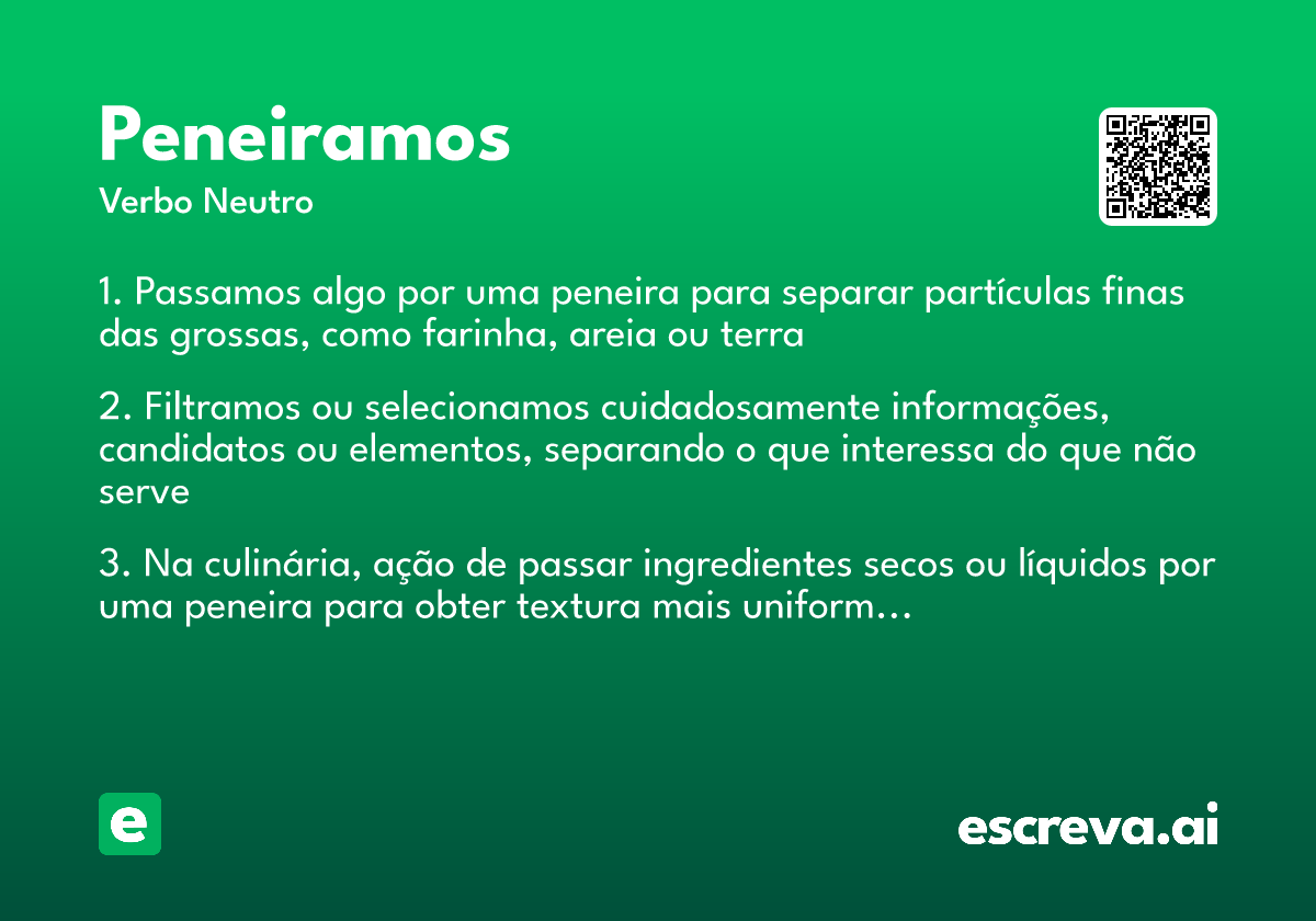 peneiramos