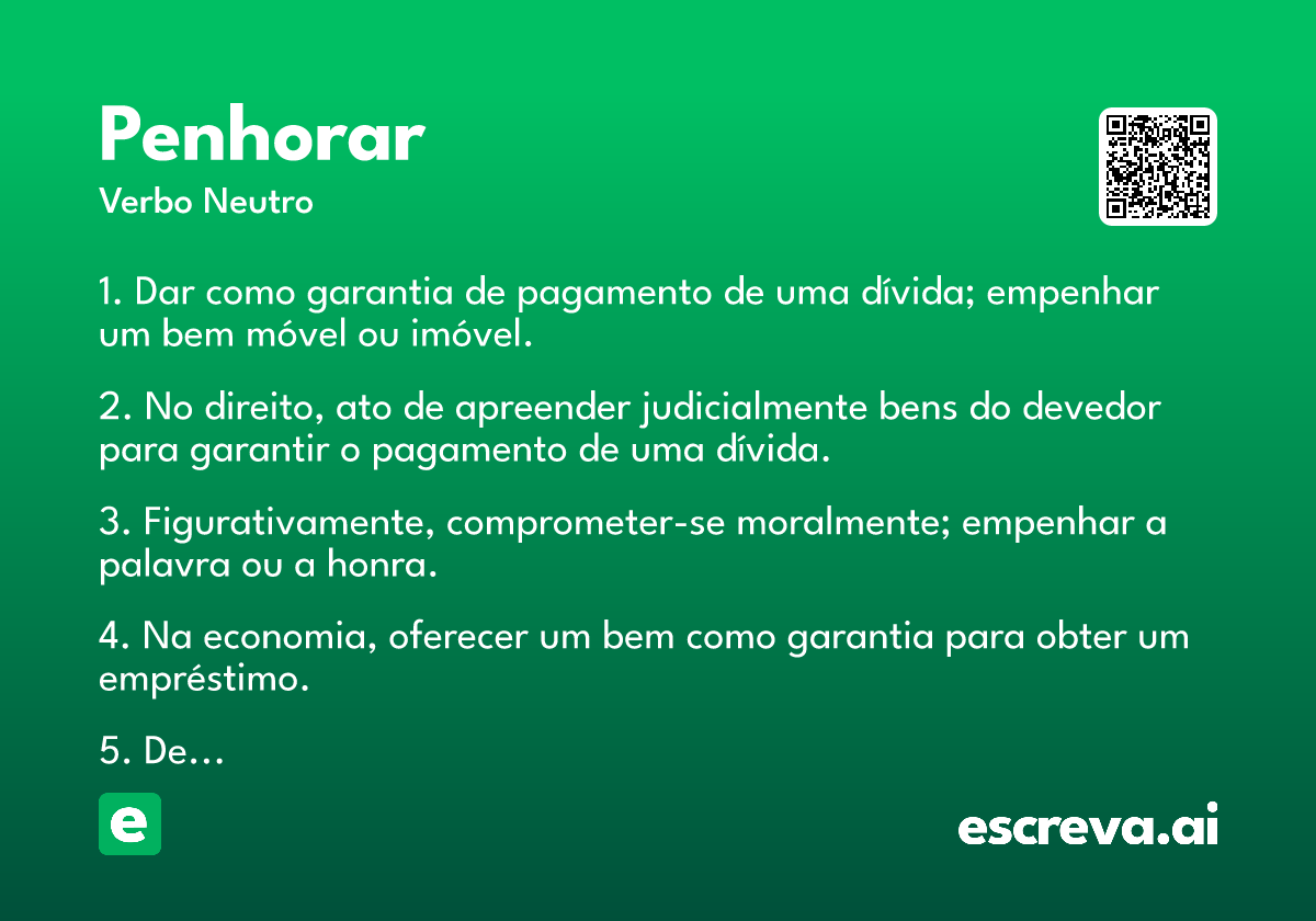 penhorar