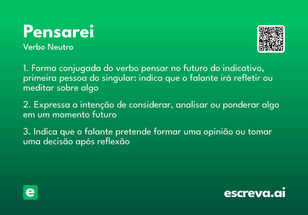 pensarei
