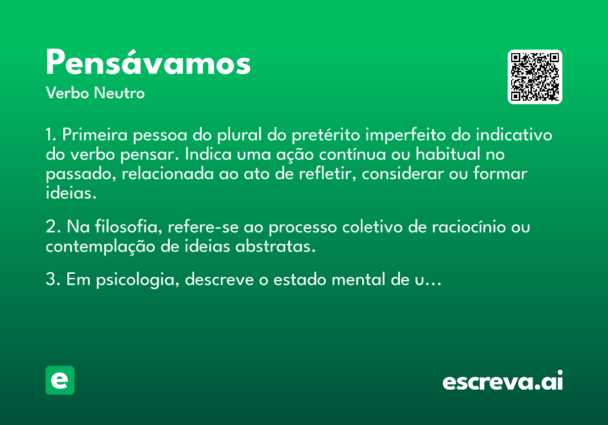 pensávamos