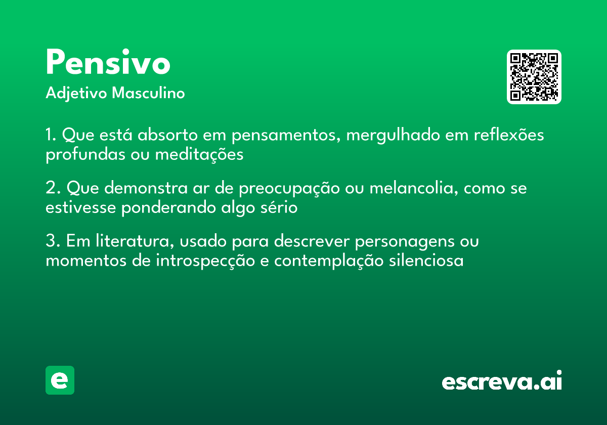 pensivo