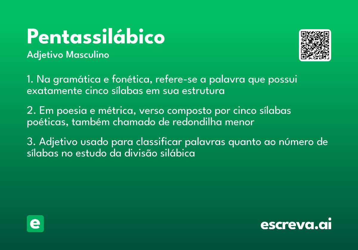 pentassilábico