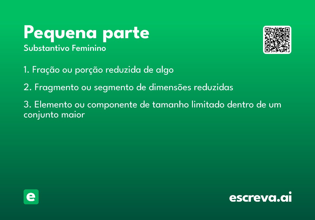 pequena parte