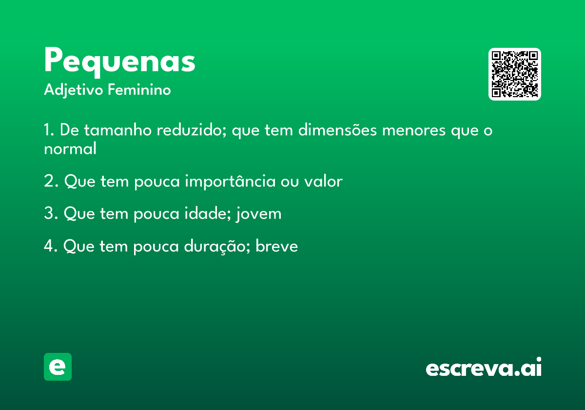 pequenas
