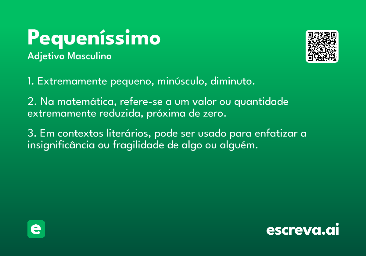 pequeníssimo