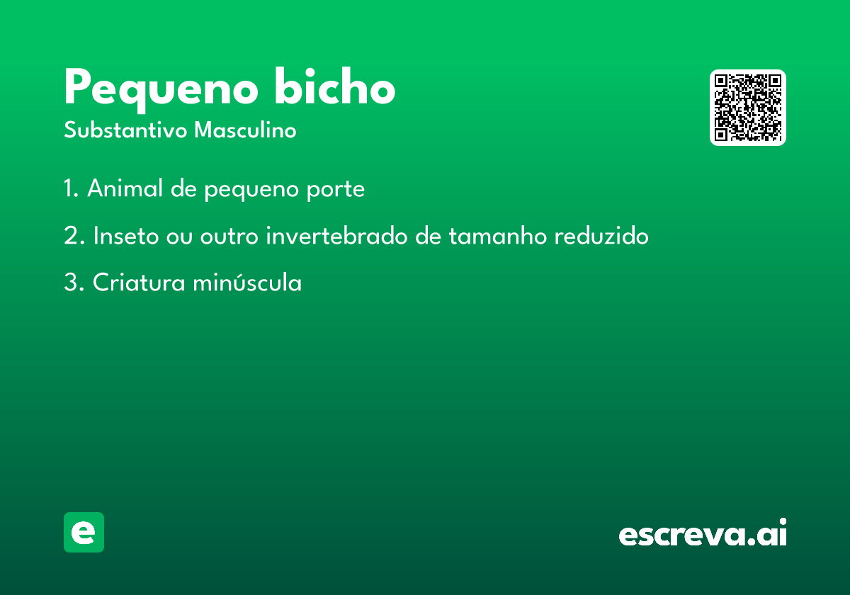 pequeno bicho