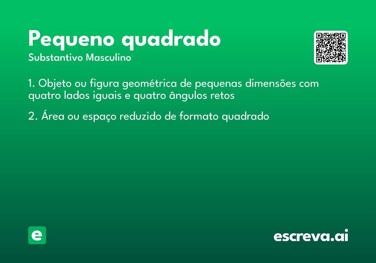 pequeno quadrado