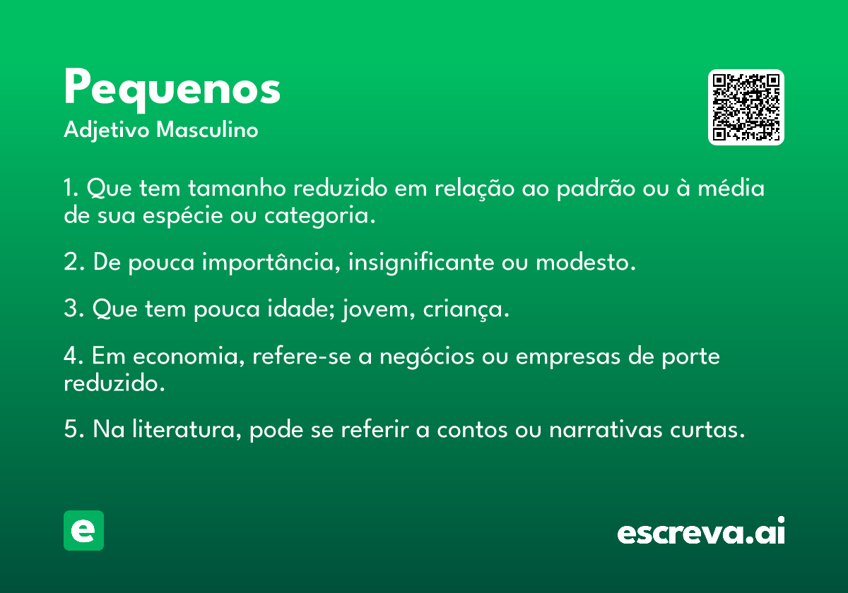 pequenos