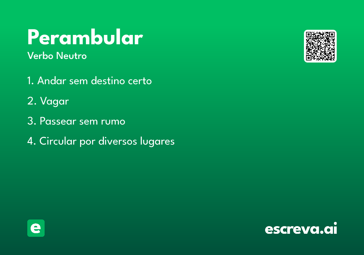 perambular