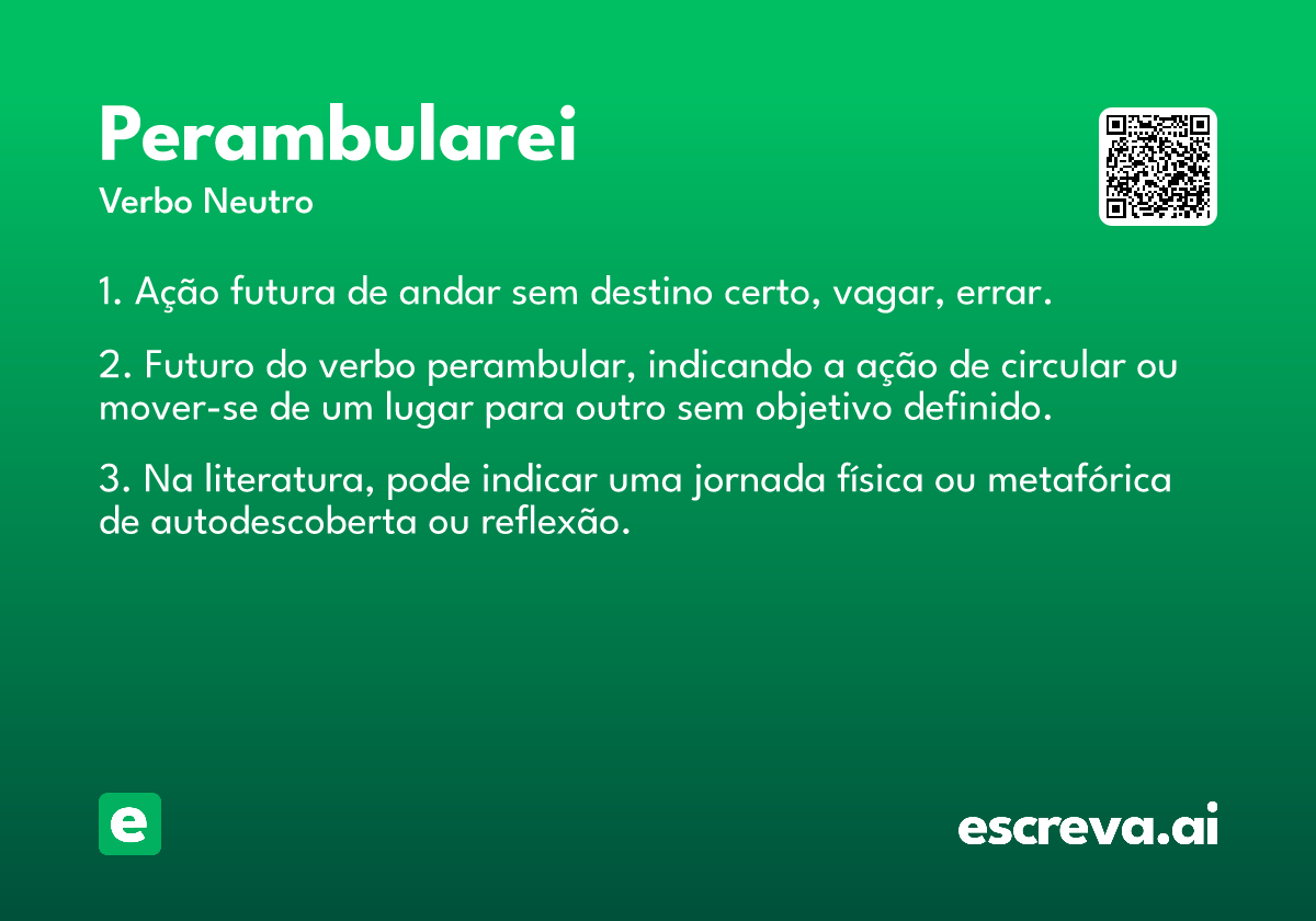 perambularei
