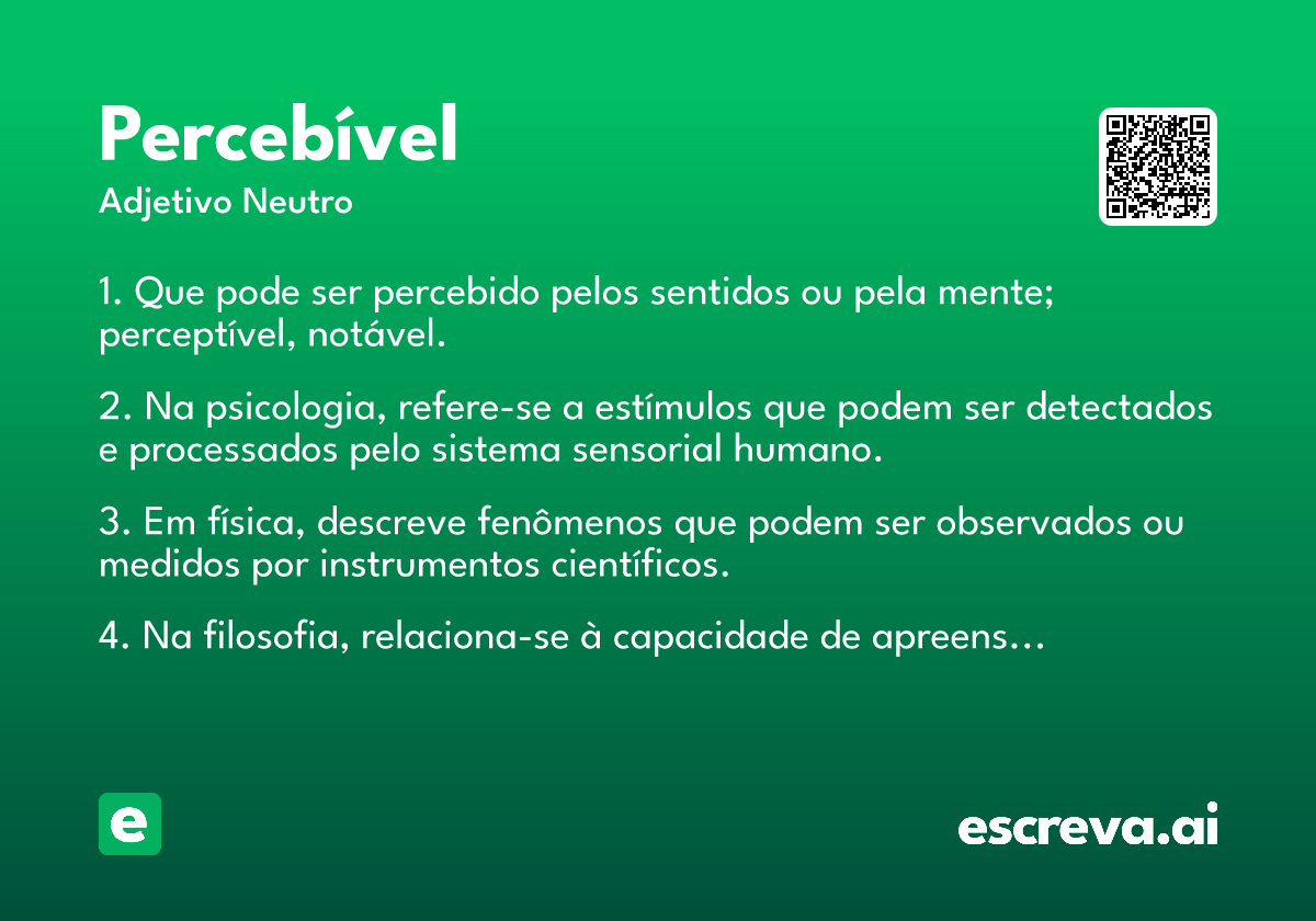 percebível