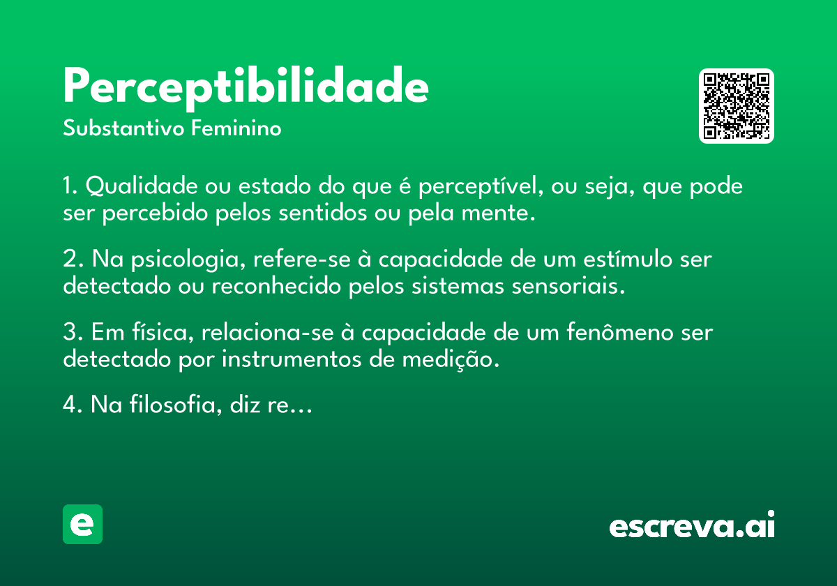 perceptibilidade