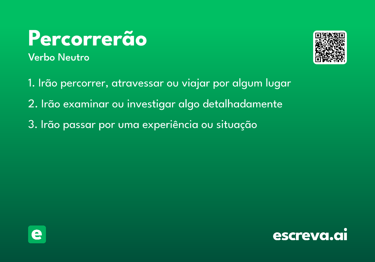 percorrerão