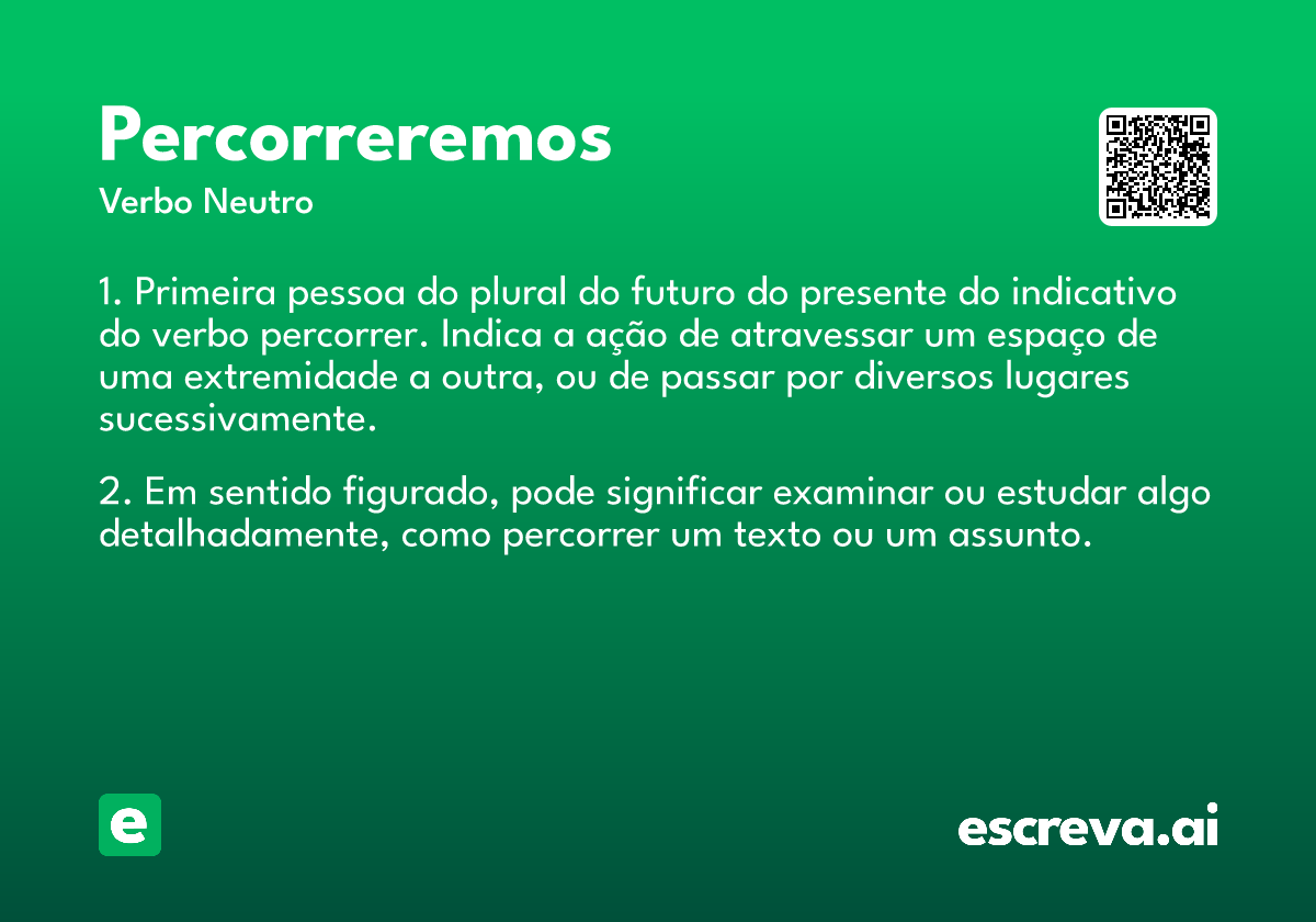 percorreremos