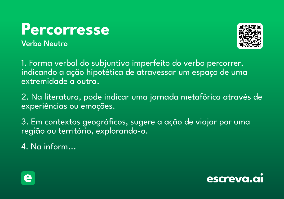 percorresse