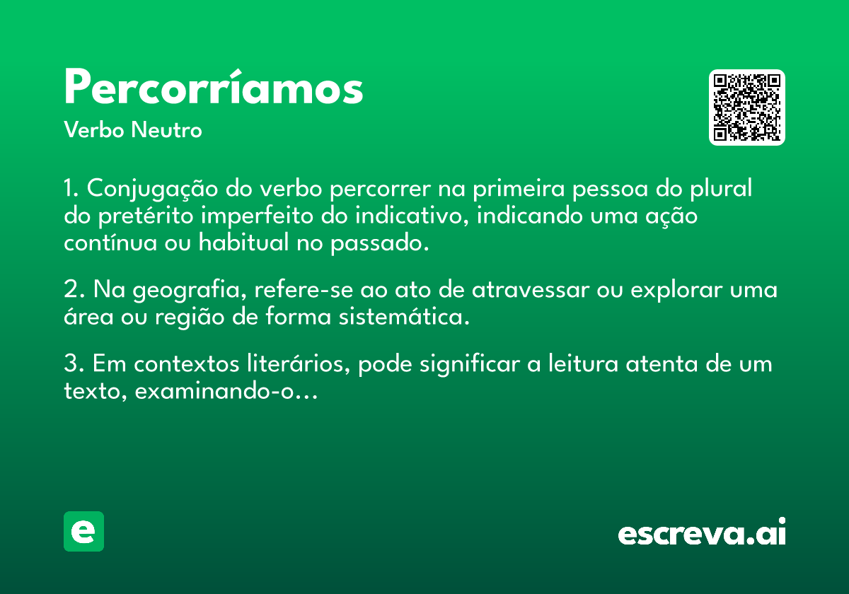 percorríamos