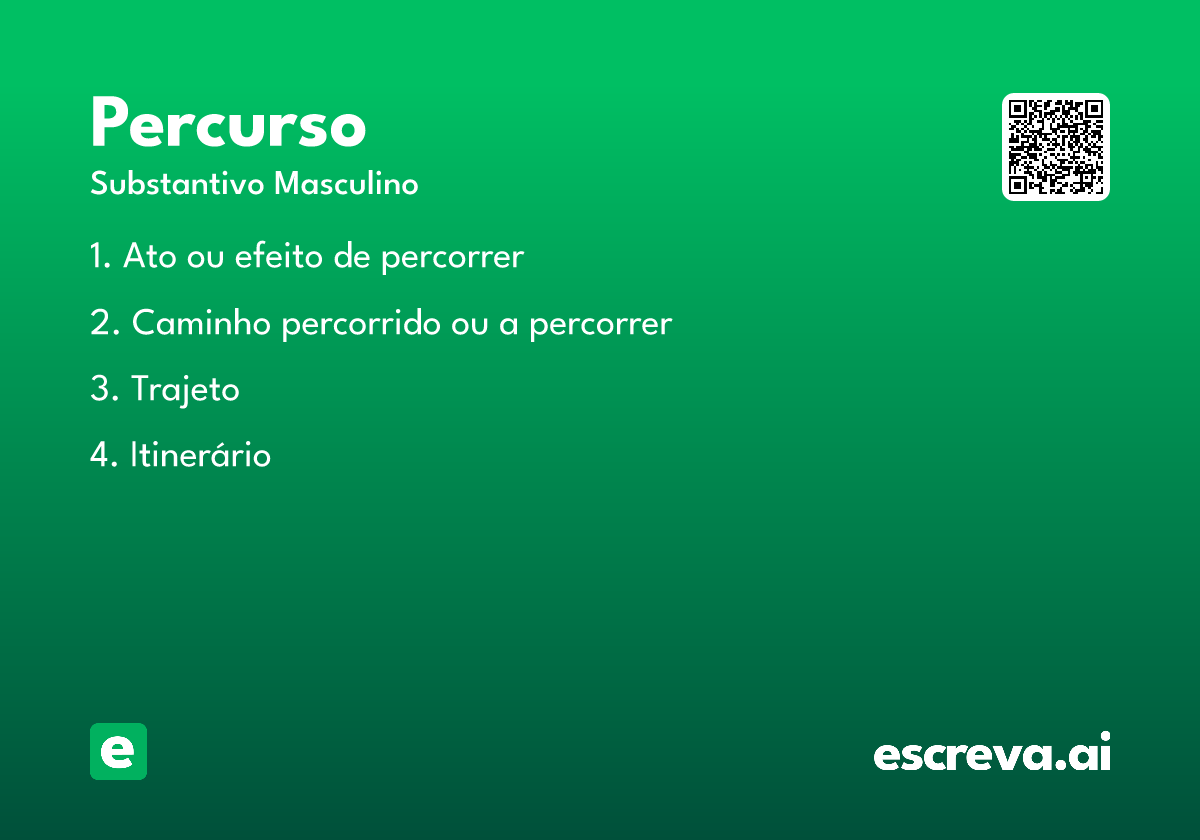 percurso