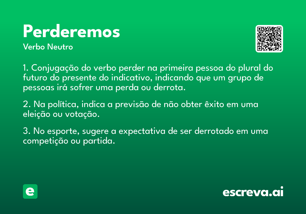perderemos