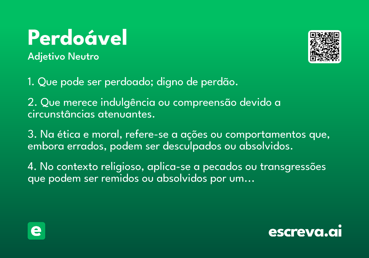 perdoável
