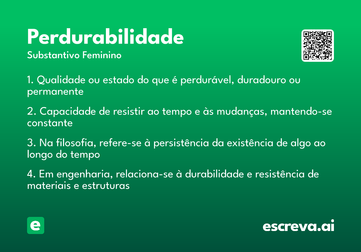 perdurabilidade