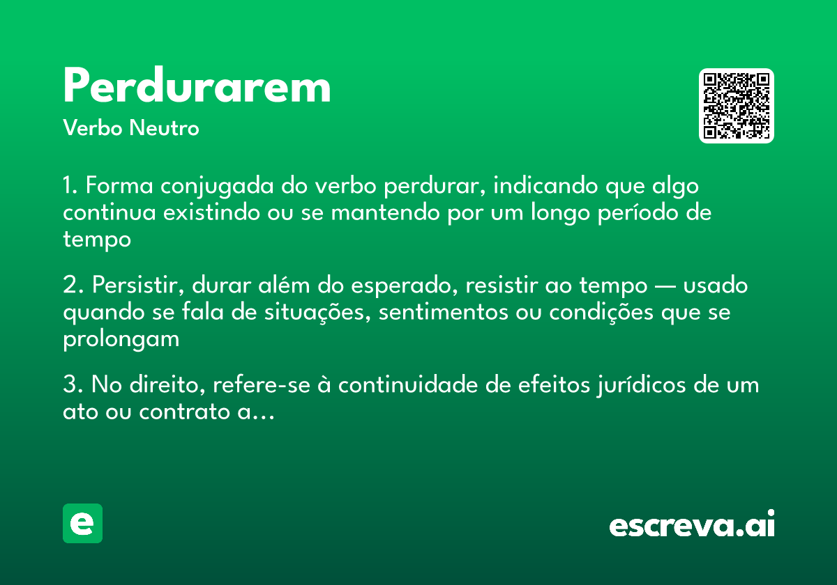 perdurarem