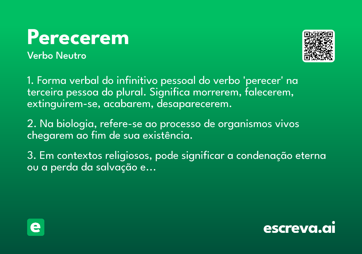 perecerem