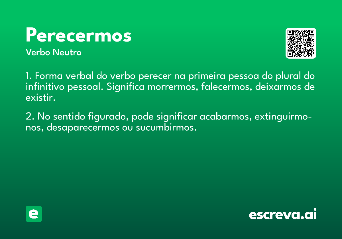 perecermos