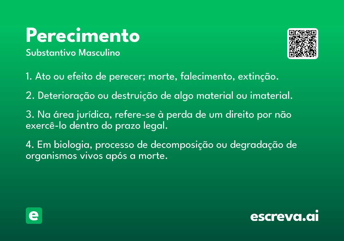 perecimento