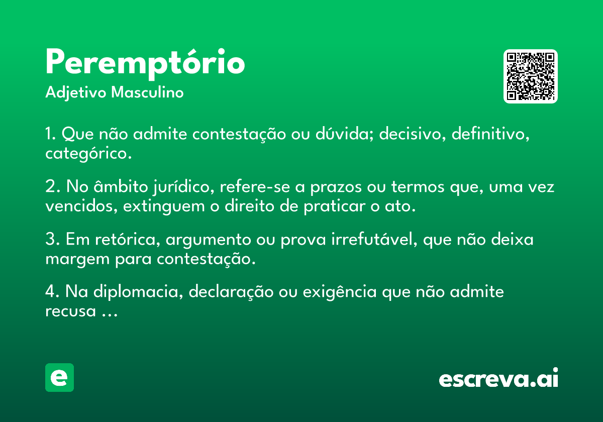 peremptório
