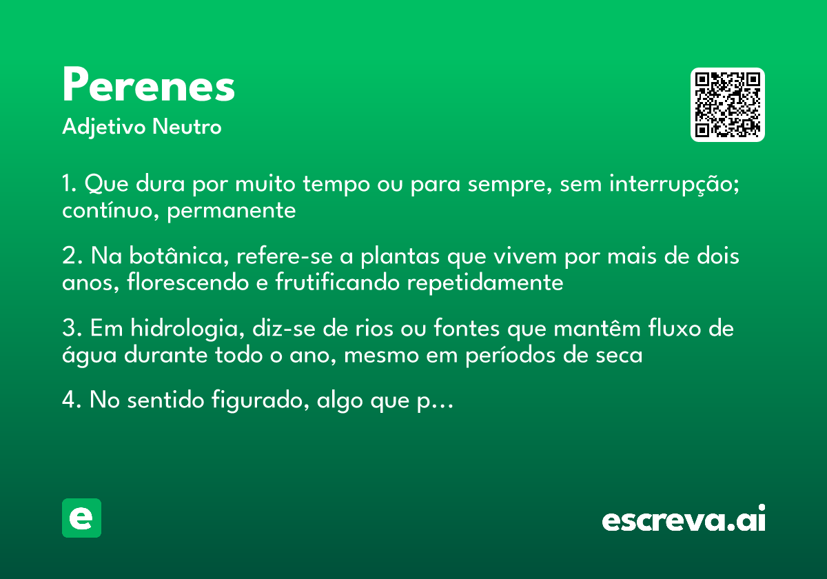 perenes
