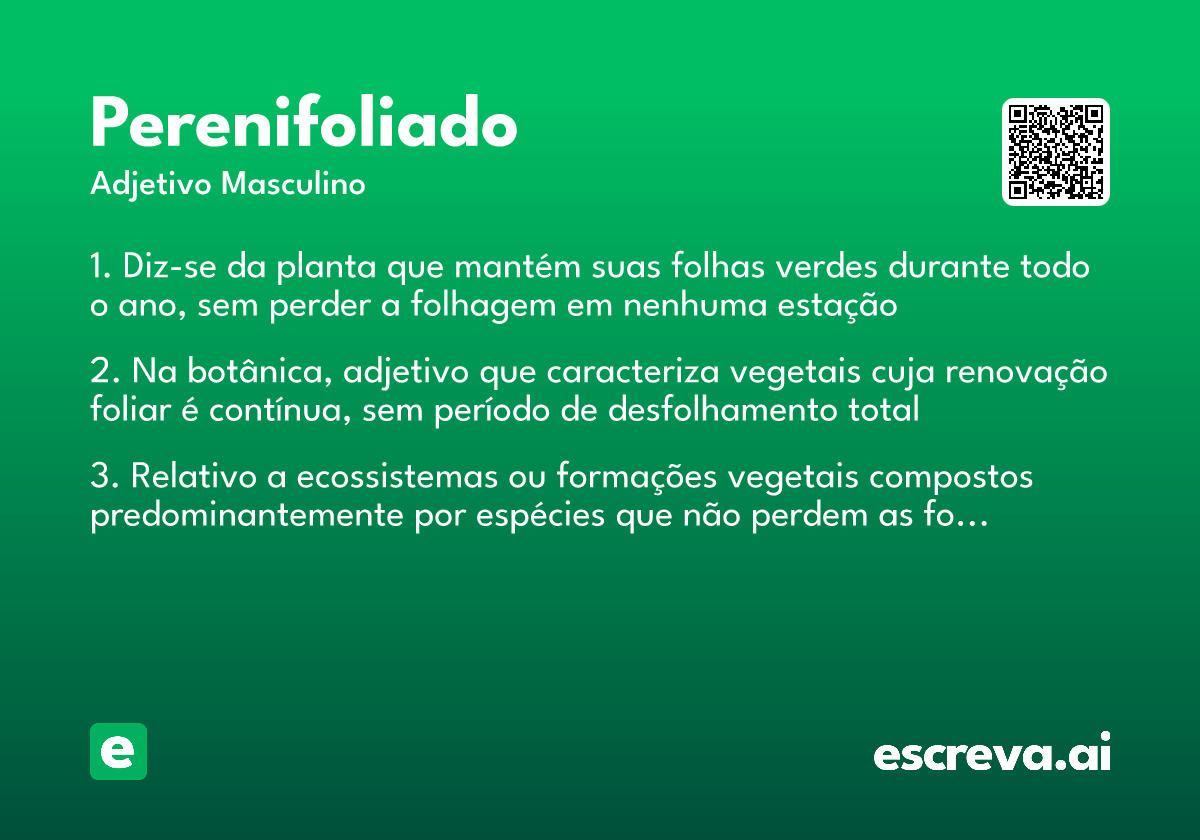 perenifoliado