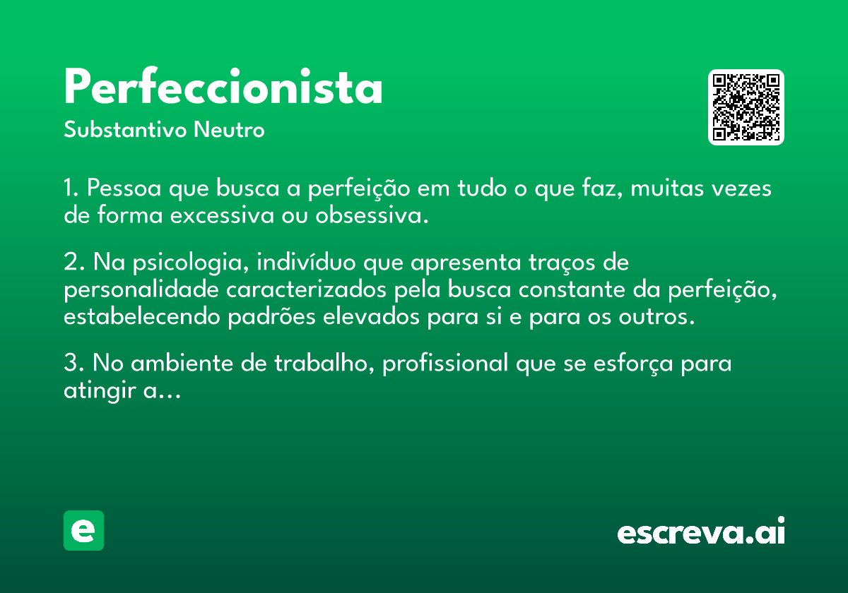 perfeccionista