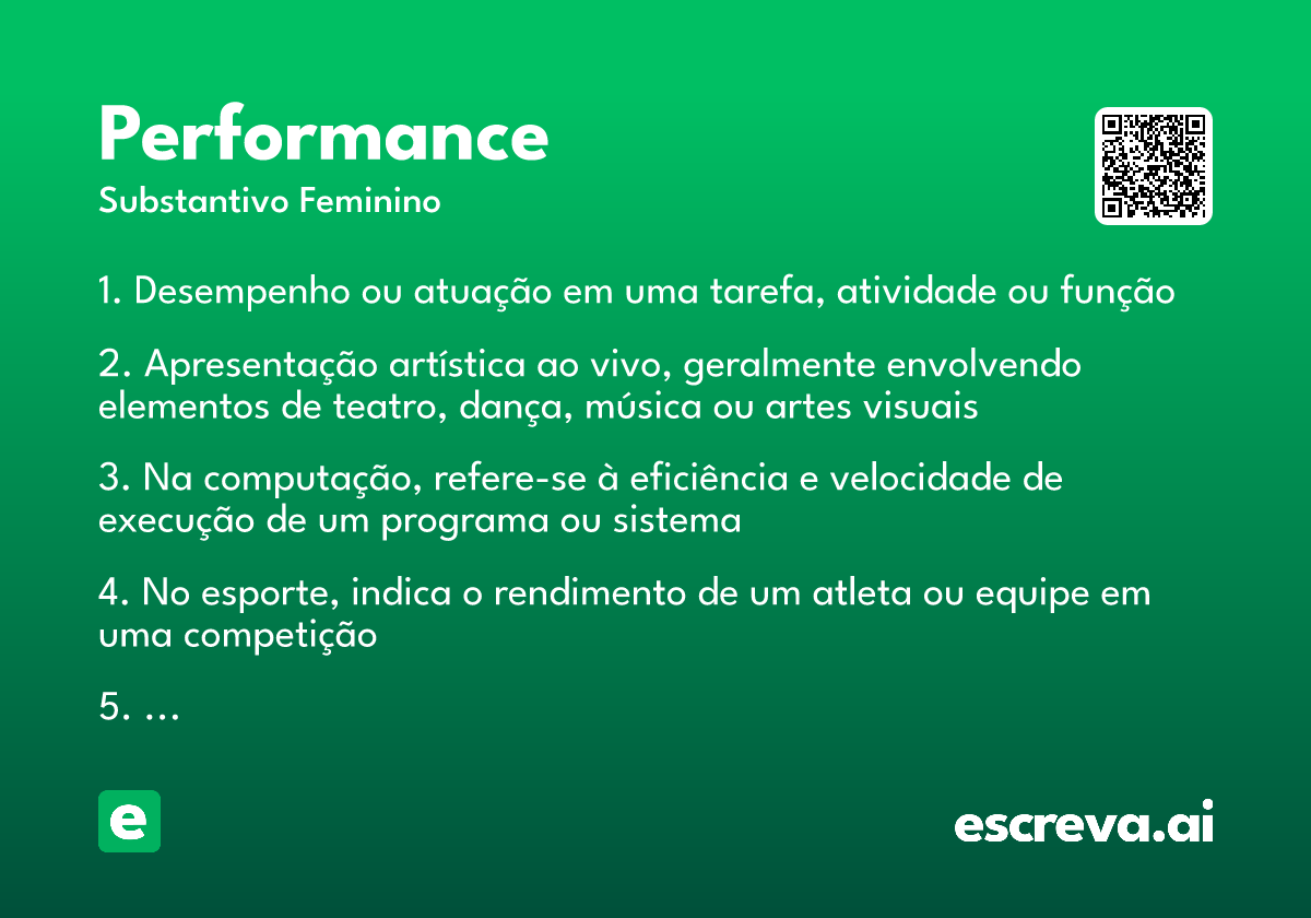 performance
