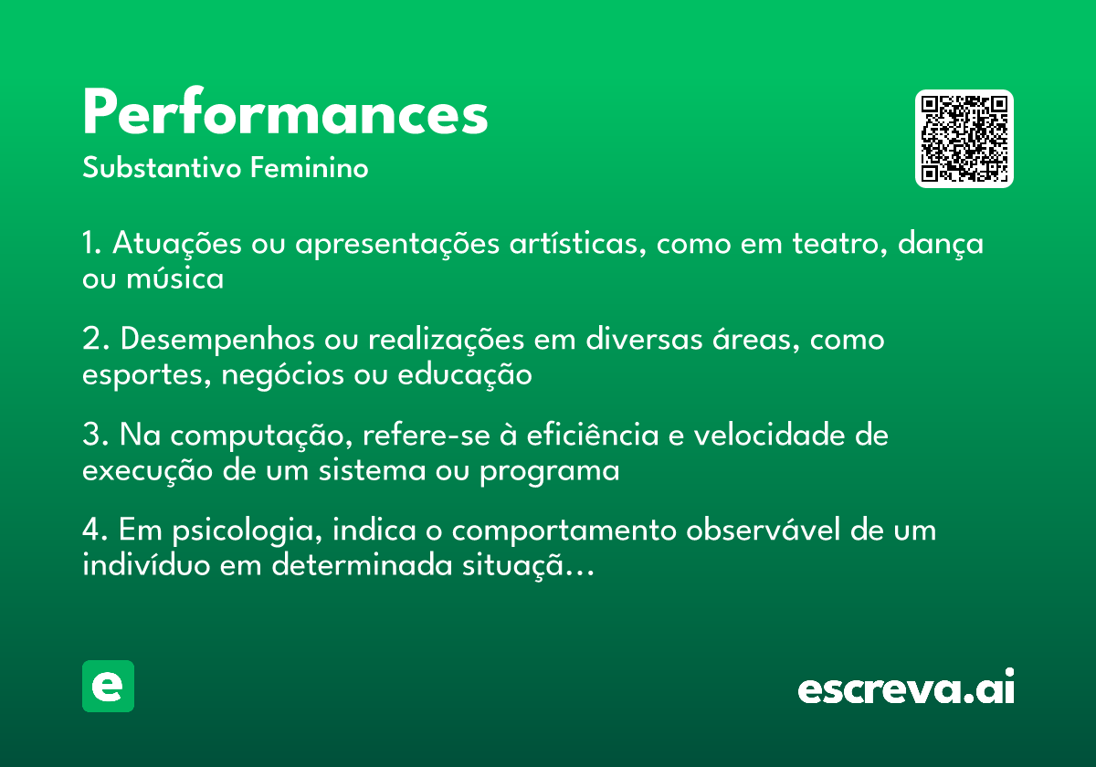 performances