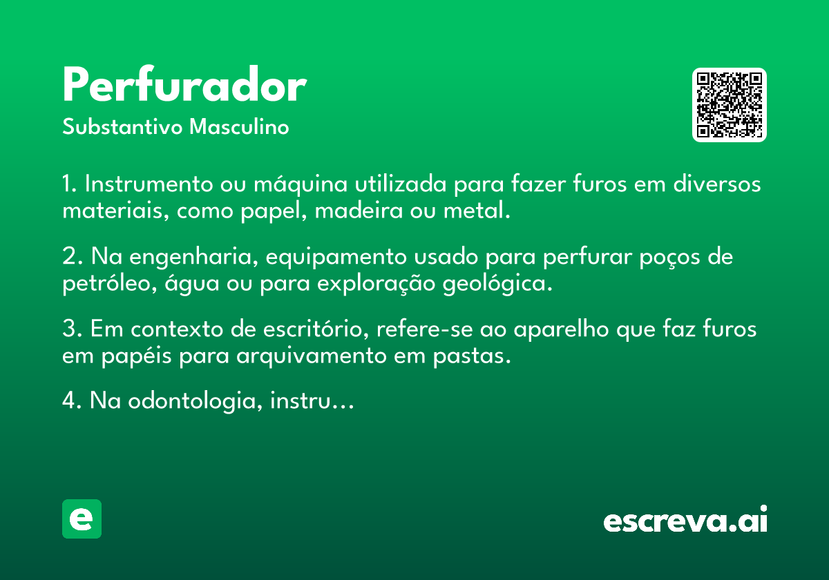 perfurador