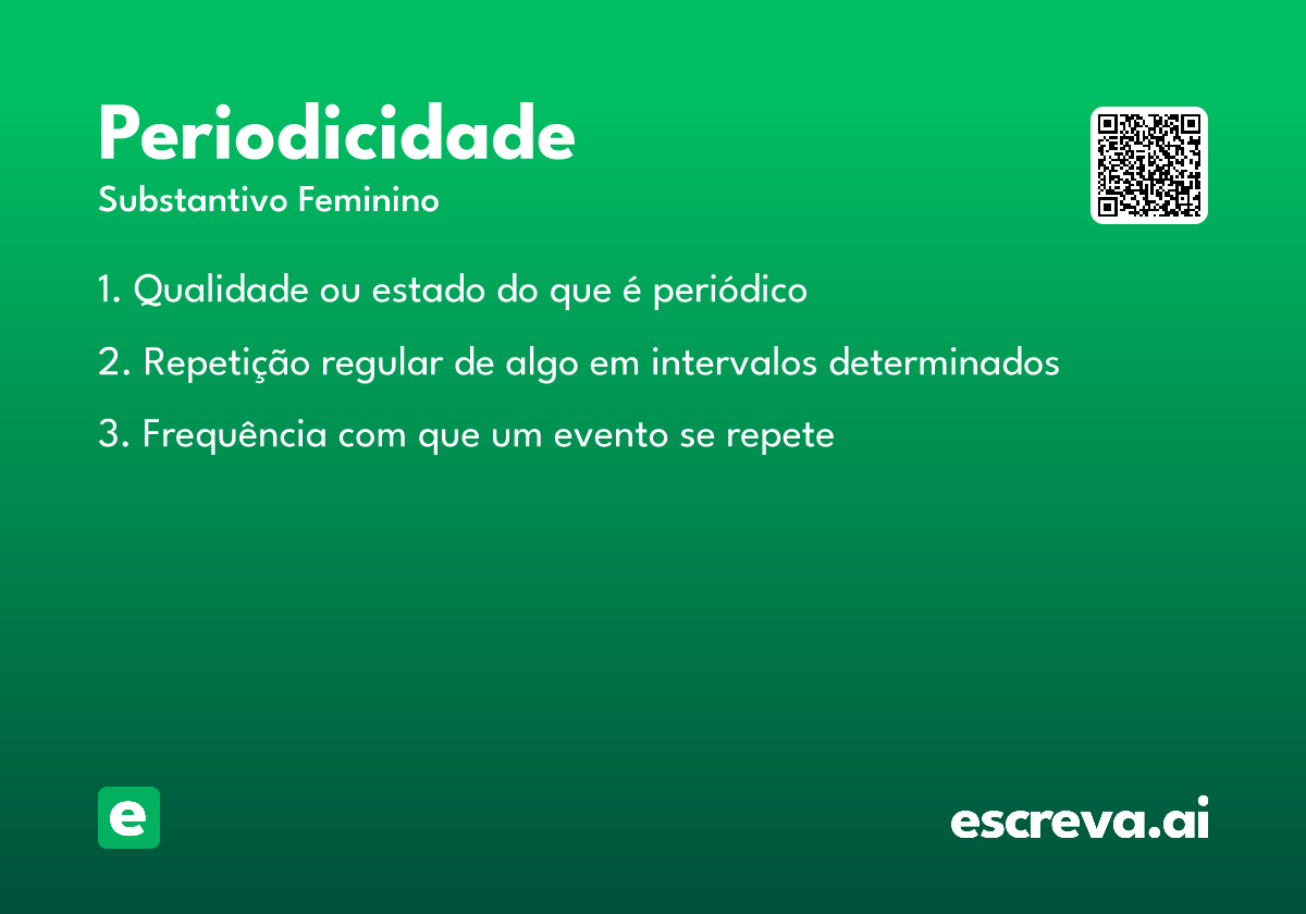 periodicidade