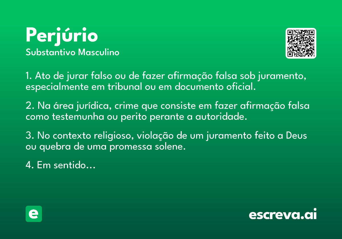 perjúrio