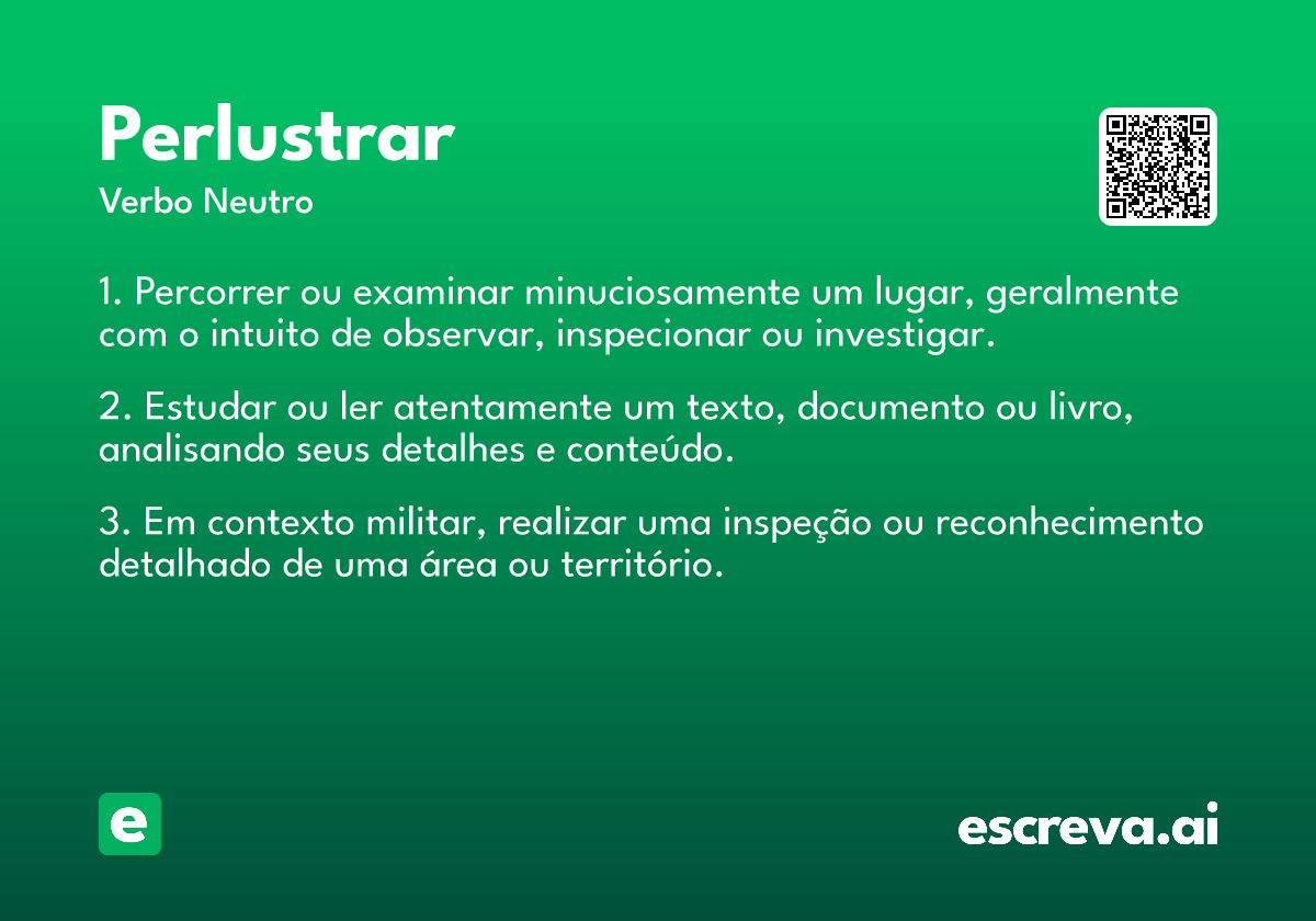 perlustrar