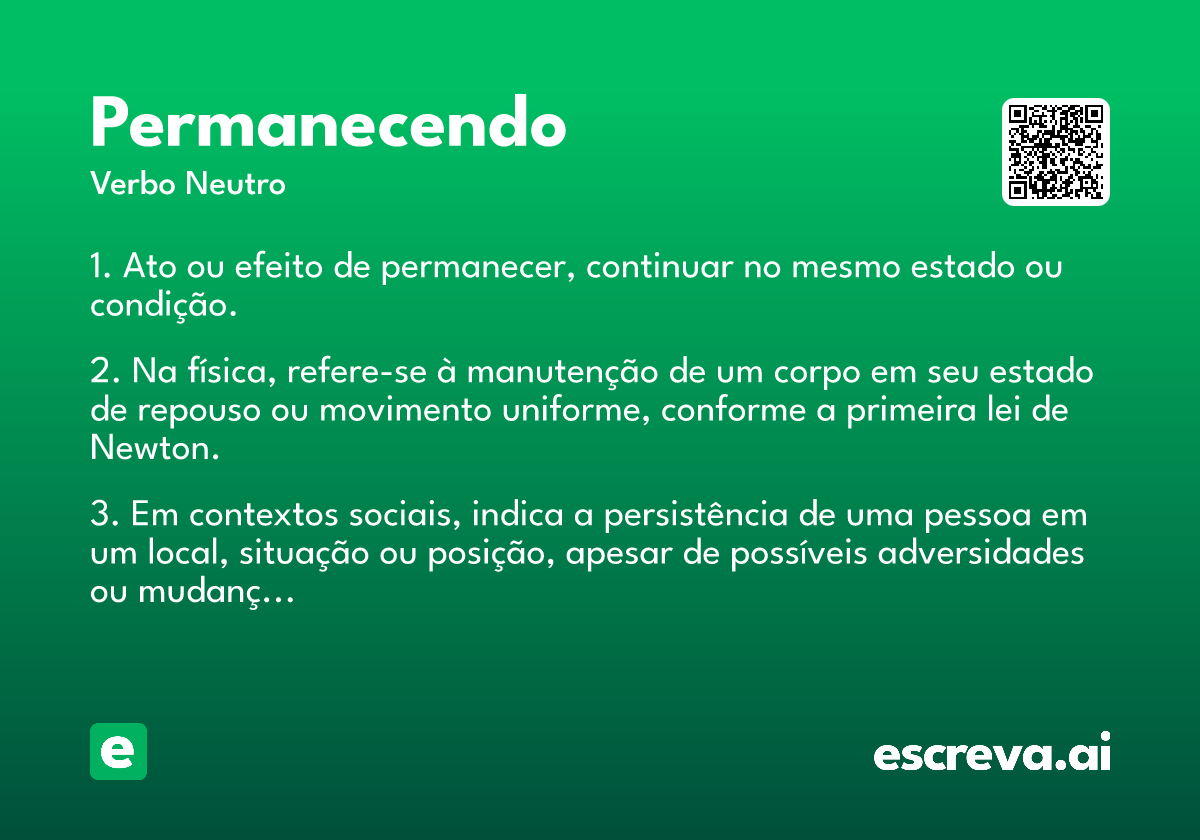 permanecendo